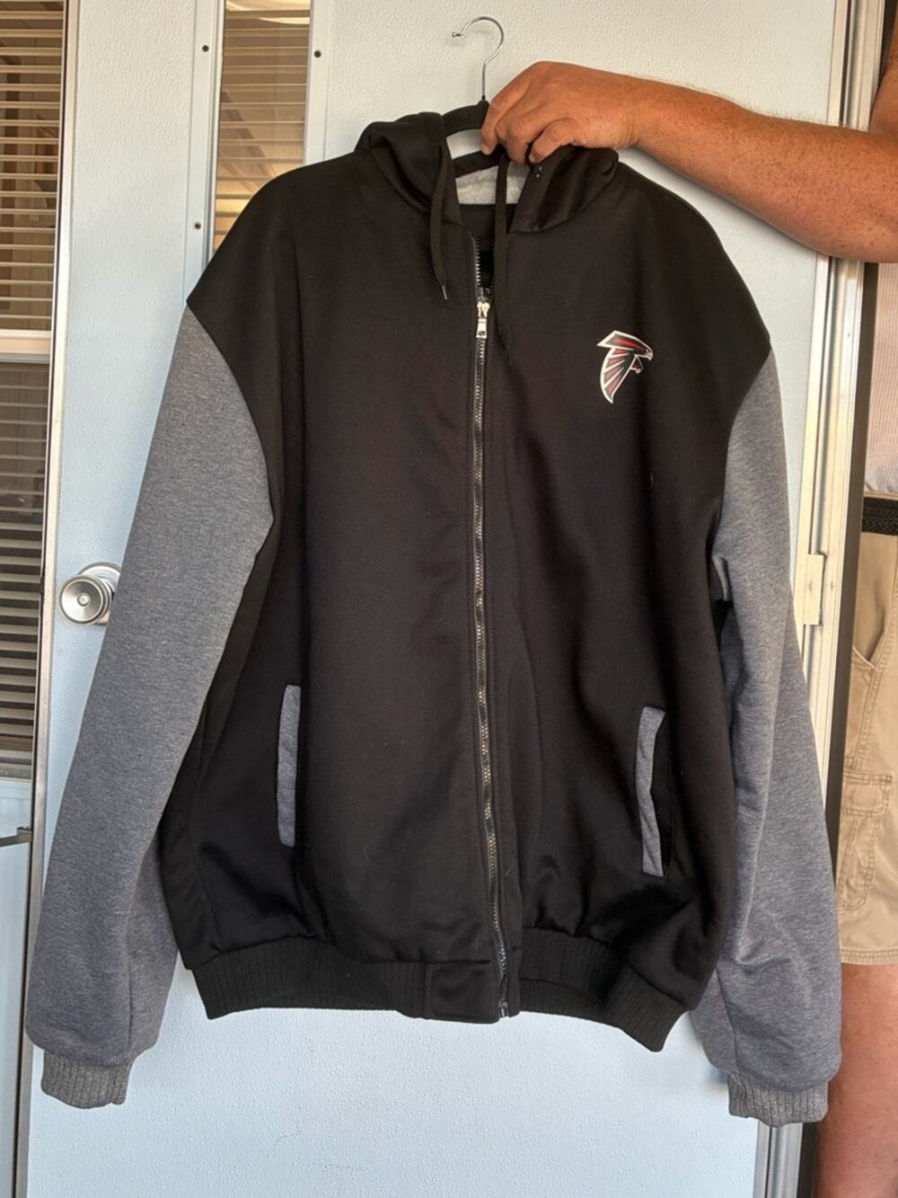 Atlanta Falcons Winter Jacket Full Zip Fuzzy Lining Men's 3X (Tag 5X)